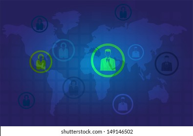 vector illustration of 	business background
