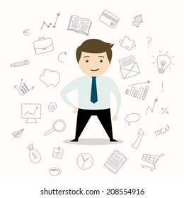 Vector Illustration of a Business Background