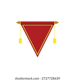 Ilustración vectorial de un diseño de fondo de negocios con un conjunto de lápices de colores y Formas de flecha de origami rojo en una Plantilla de papel de oficina en blanco para mensajes de Anuncio de Web