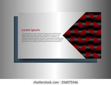 Vector illustration business background shadow.