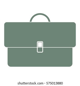 Vektorgrafik des Business Bags für Dokumente in grauem Farbsymbol
