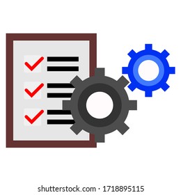 Vector illustration of business, building a construction business
