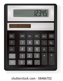 Vector illustration of business calculator.