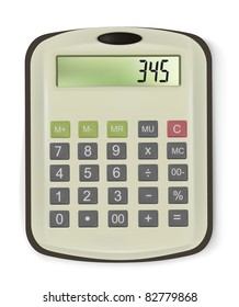 Vector illustration of business calculator.