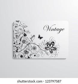 Vector illustration of business card