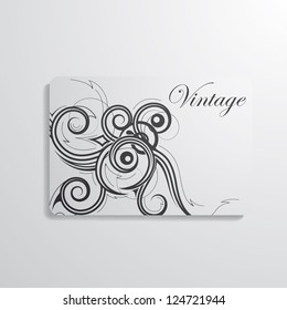 Vector illustration of business card