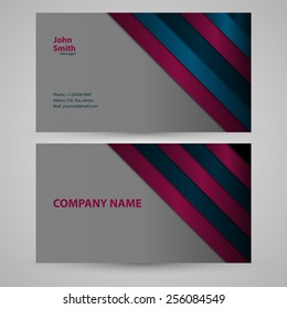 Vector illustration of business card.