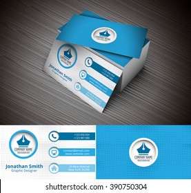 Vector illustration of business card.