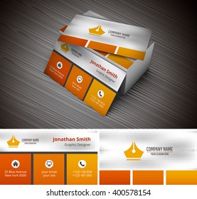 Vector illustration of business card.