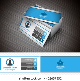 Vector illustration of business card.