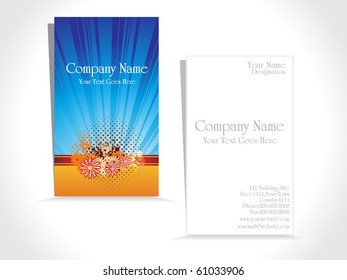 vector illustration of business card