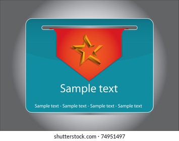 Vector illustration, business card template with copy space area