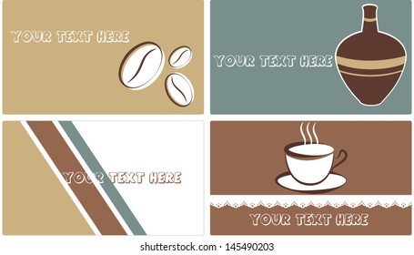 Vector illustration of business cards