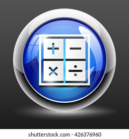 Vector illustration of business concept with calculator icon