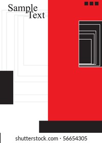 Vector illustration. Business concept design in a modernist style