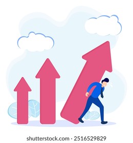 Vector illustration of business concept, business people with clock on white background, express service, time management concept, quick reaction.