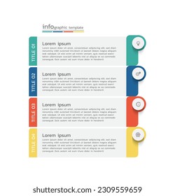 Vector illustration business data visualization process infographic template design