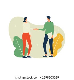 Vector illustration. Business deal concept. Partnership