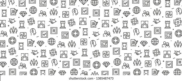 VECTOR ILLUSTRATION OF BUSINESS ELEMENTS ICON CONCEPT