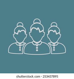 vector illustration of business and finance icon persons