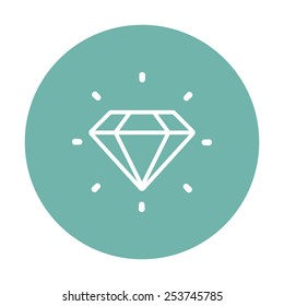 vector illustration of business and finance icon diamant