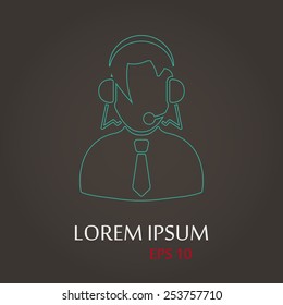 vector illustration of business and finance icon person