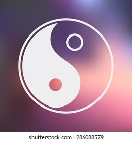 vector illustration of business and finance icon yin yang