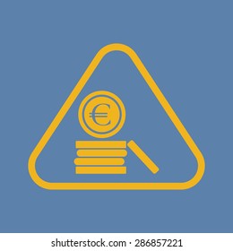 vector illustration of business and finance icon euro coins