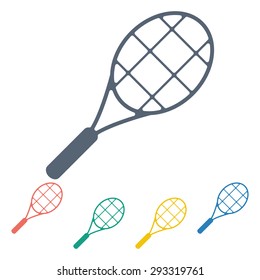 vector illustration of business and finance icon racket
