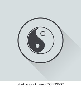 vector illustration of business and finance icon yin yang