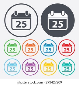 vector illustration of business and finance icon calendar