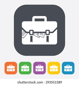 vector illustration of business and finance icon case
