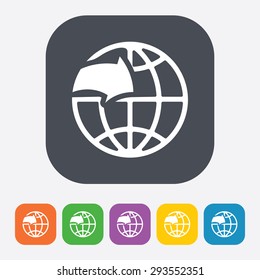 vector illustration of business and finance icon planet money