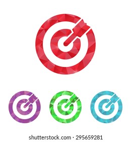 vector illustration of business and finance icon target