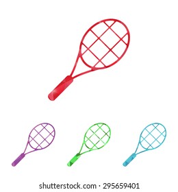 vector illustration of business and finance icon racket
