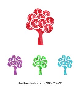 vector illustration of business and finance icon tree coin vector illustration of business and finance icon tree coin