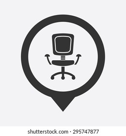 vector illustration of business and finance icon chair