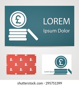 vector illustration of business and finance icon sterling coins
