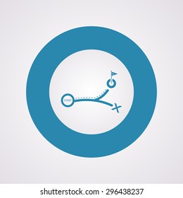 vector illustration of business and finance icon way