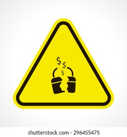 vector illustration of business and finance icon padlock broken
