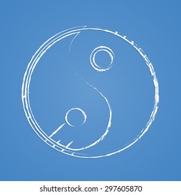 vector illustration of business and finance icon yin yang