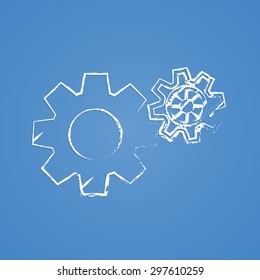 vector illustration of business and finance icon cogwheel