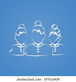 vector illustration of business and finance icon persons