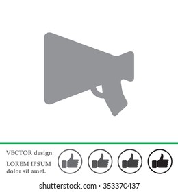 vector illustration of business and finance icon mouthpiece