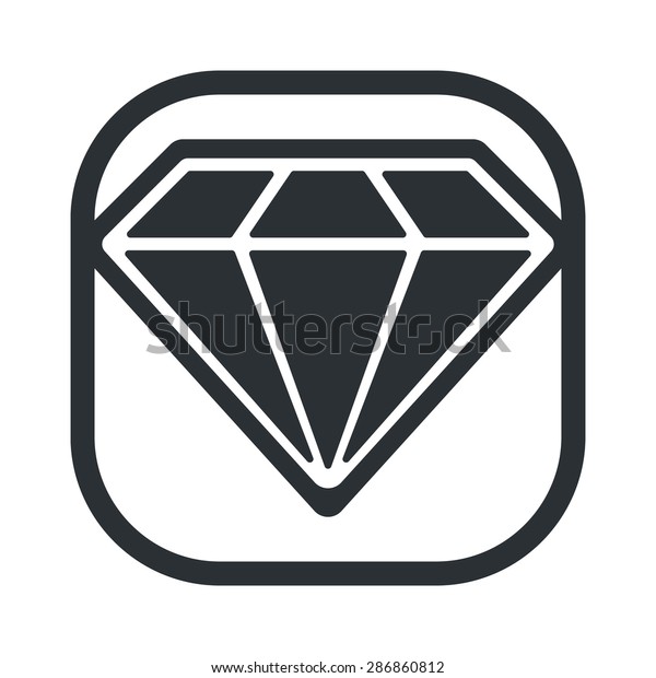 Vector Illustration Business Finance Icon Diamant Stock Vector Royalty Free