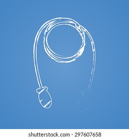vector illustration of business and finance skipping rope