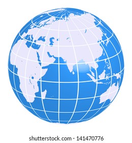 Vector illustration of business globe