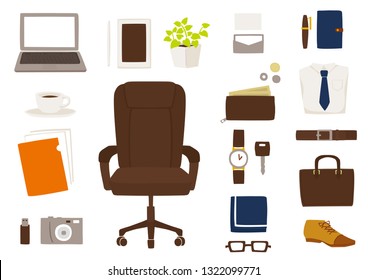 Vector illustration of business goods