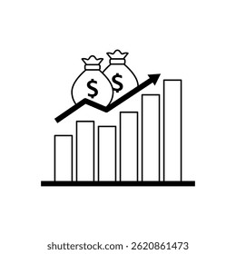 Vector illustration of business graphic