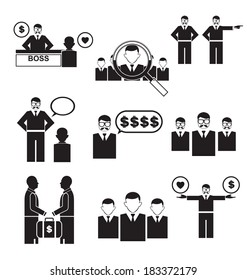 Vector illustration of business icon